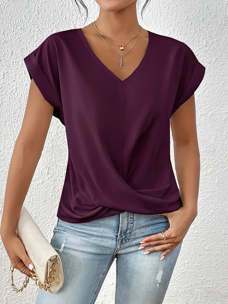 Lucie – Women's V-neck shirt – perfect for daily use