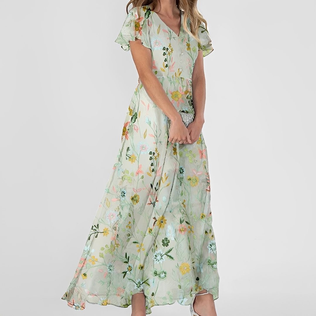 Lily - Fashionable floral maxi dress