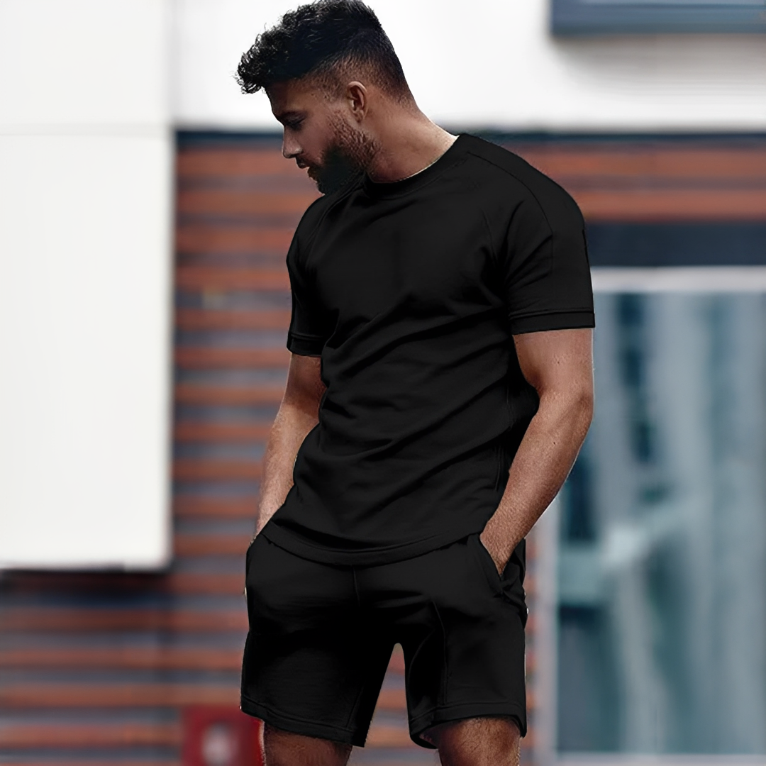 Drake - Men's t-shirt and shorts set - for hot weather