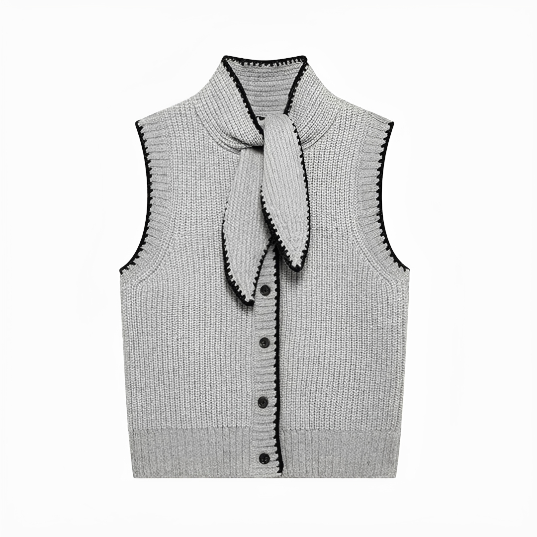 Dahlia - Stylish Tie Neck Vest