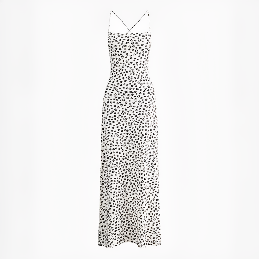 Emily - Long dress with straps and fluid design