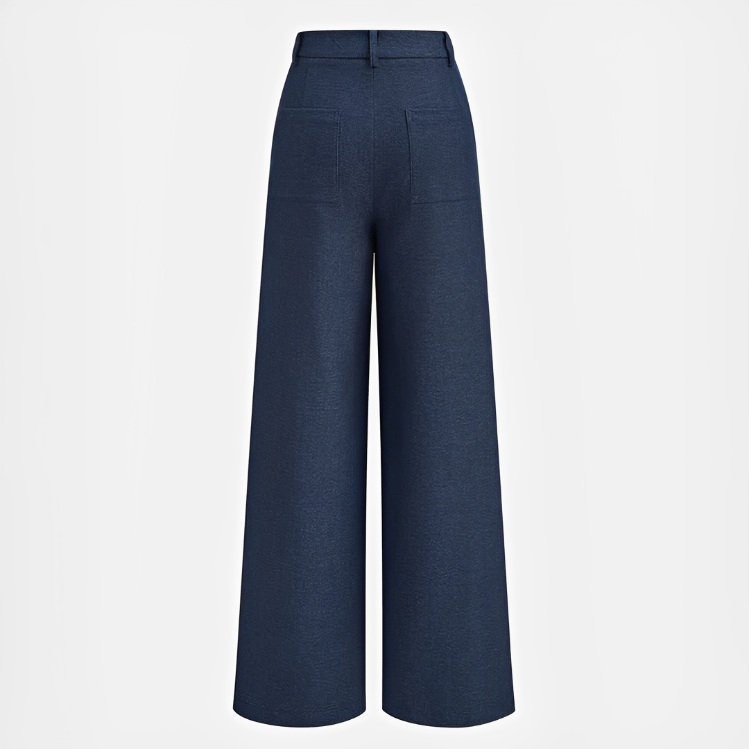 Odessa - Casual Pleated Wide-Leg Trousers