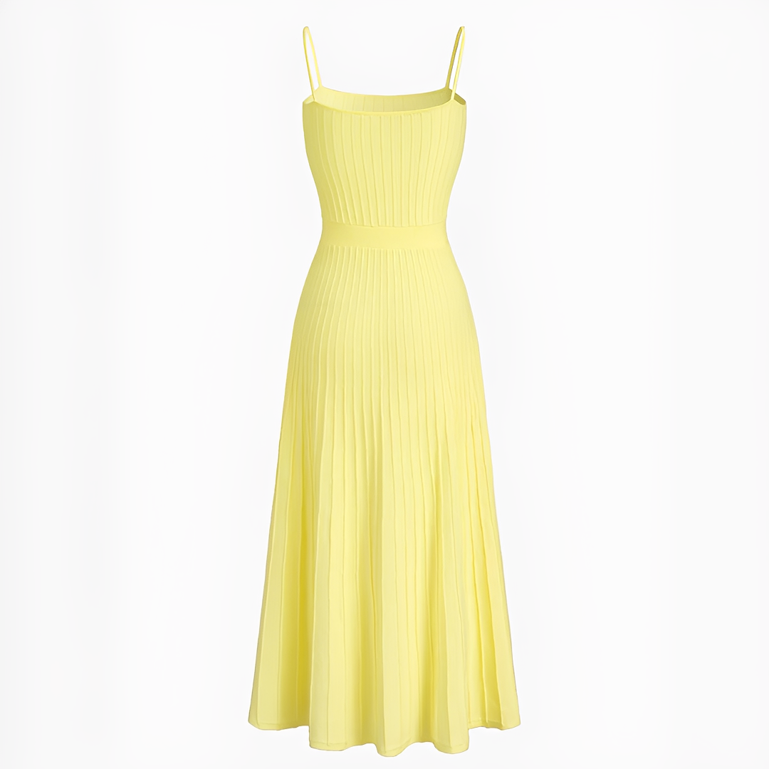 Pheobie - Trendy Pleated Midi Dress