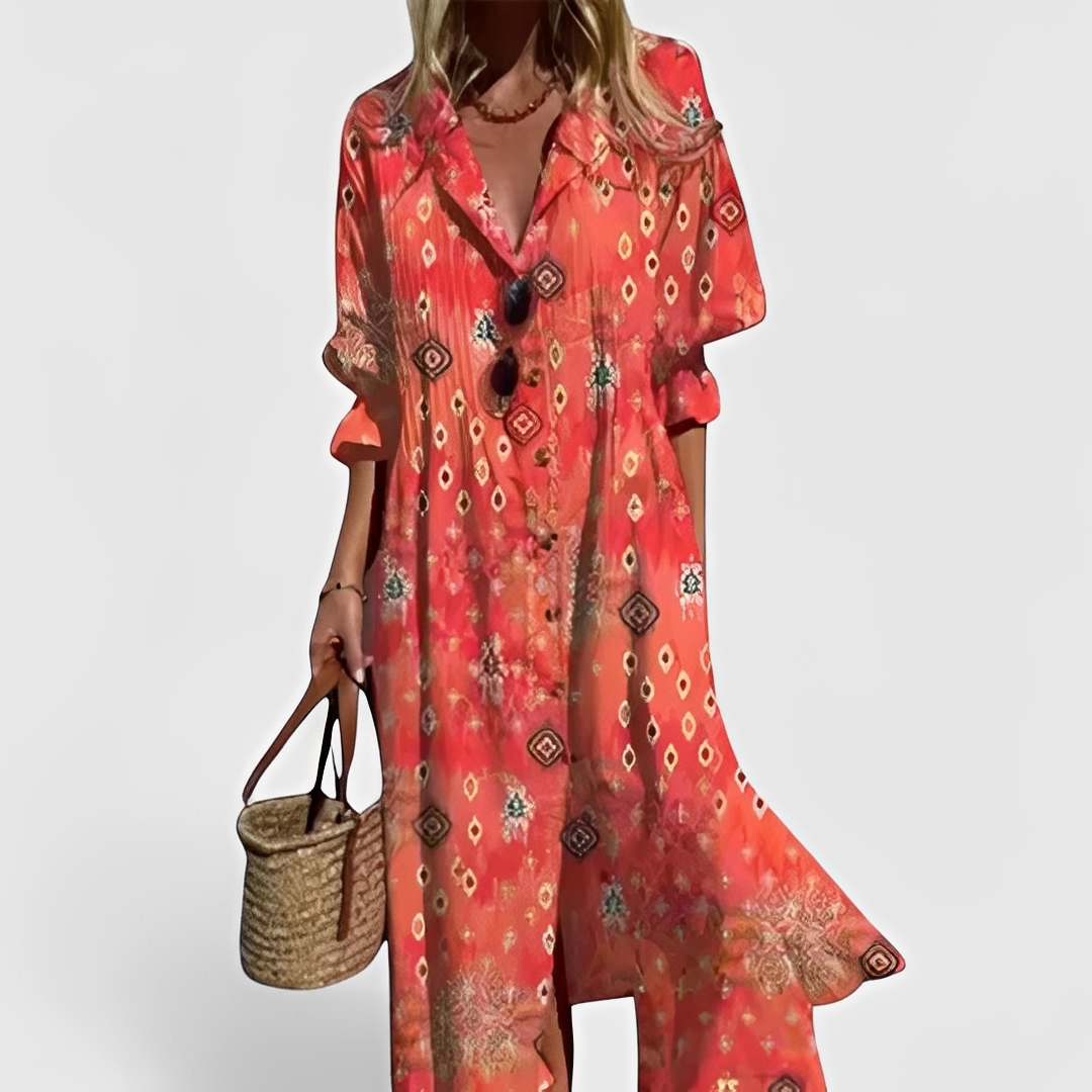 Millie - Chic floral midi dress