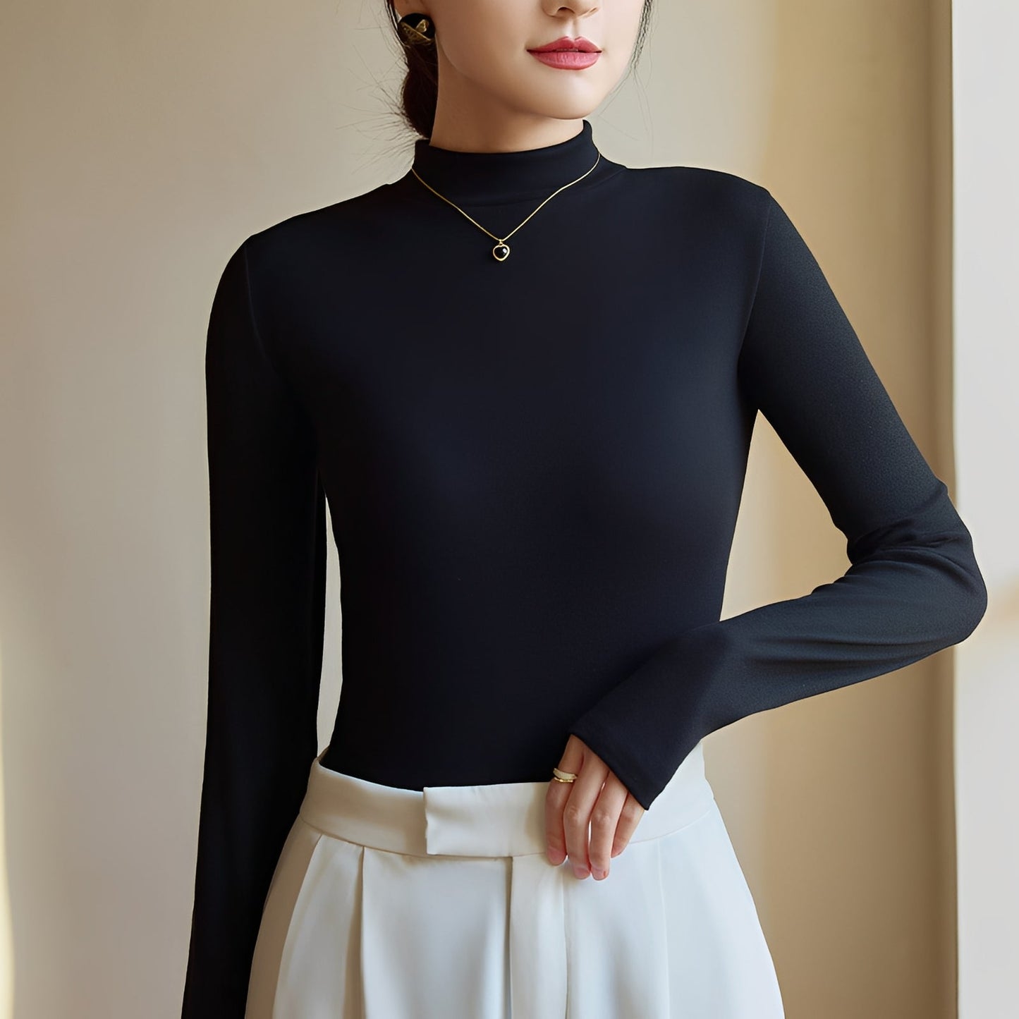 Antonette - Stylish turtleneck top