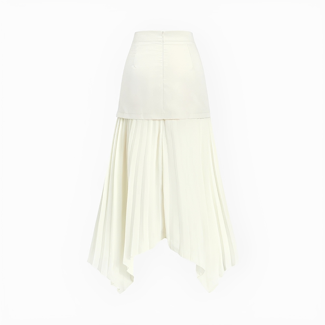 Yoselin - Uneven Fold Skirt