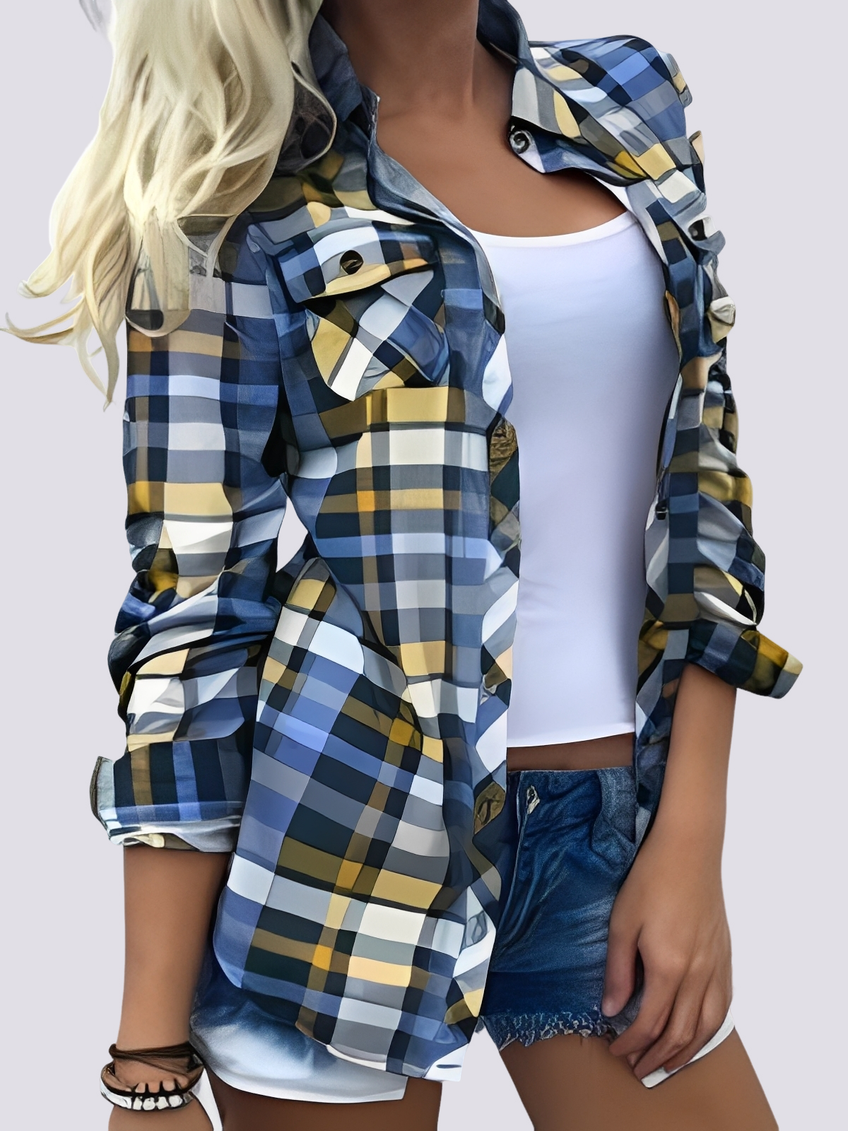 Charlotte - Vibrant Long-Sleeved Shirt