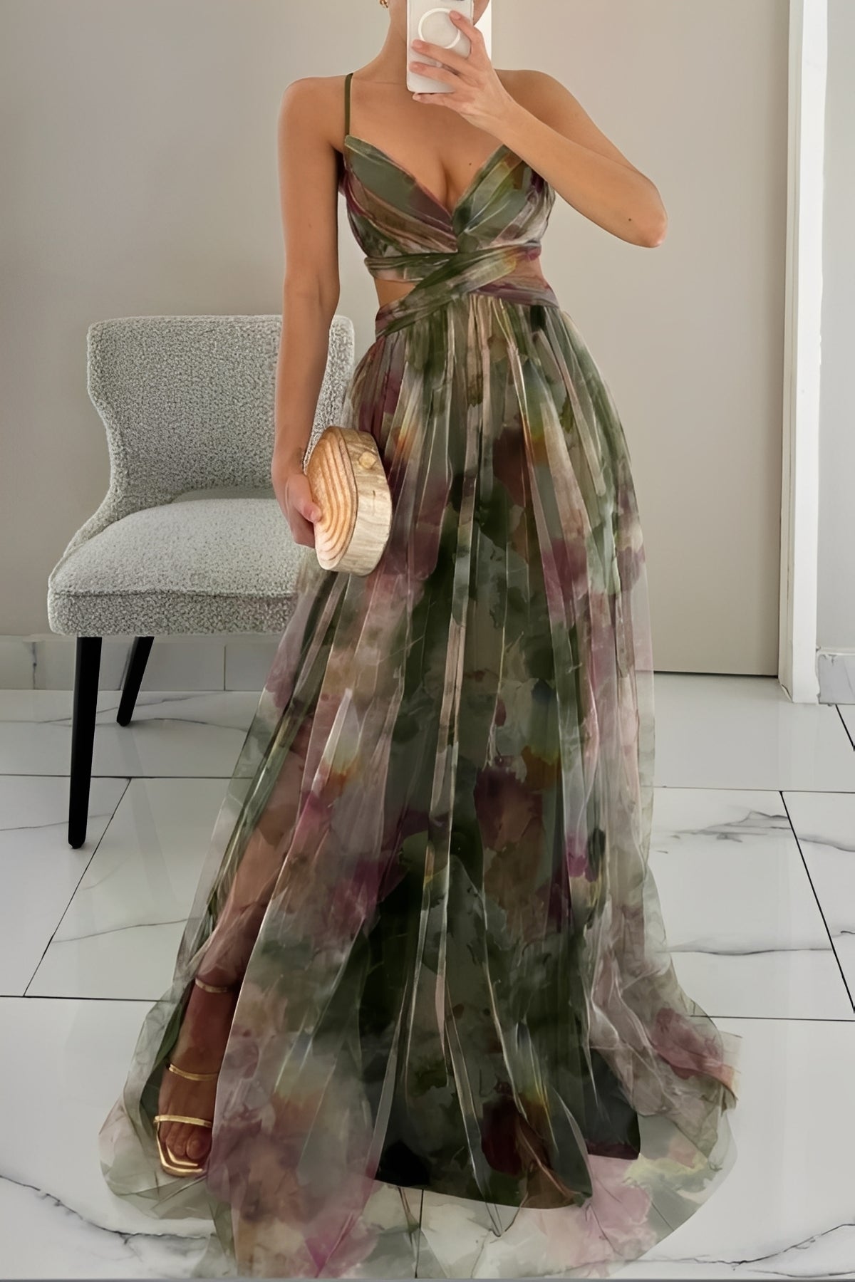 Davina - Stylish A-Line Long Dress