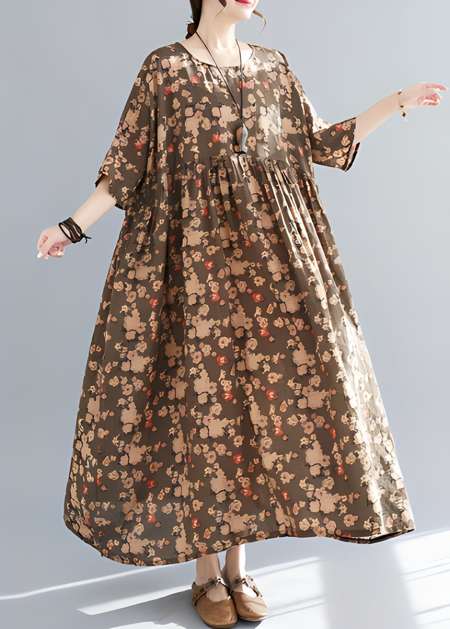 Mariam - Stylish, loose women's dress with a broad hem