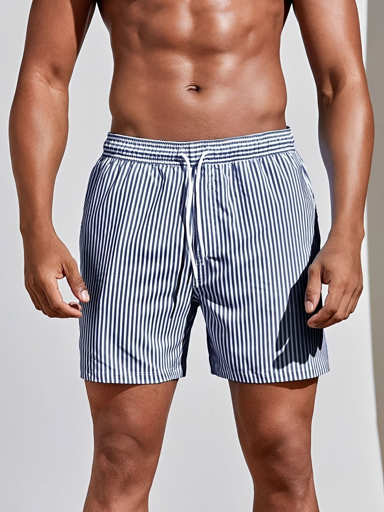 Reuben - Striped Quick-Dry Swim Shorts