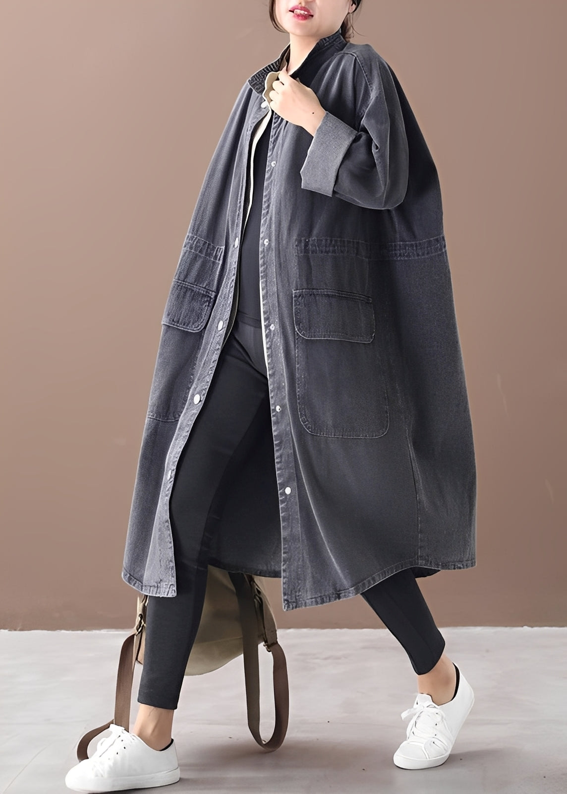 Rachel - Fashionable denim shirt dress for women