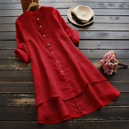 Mildred - Fashionable Dress with Buttons