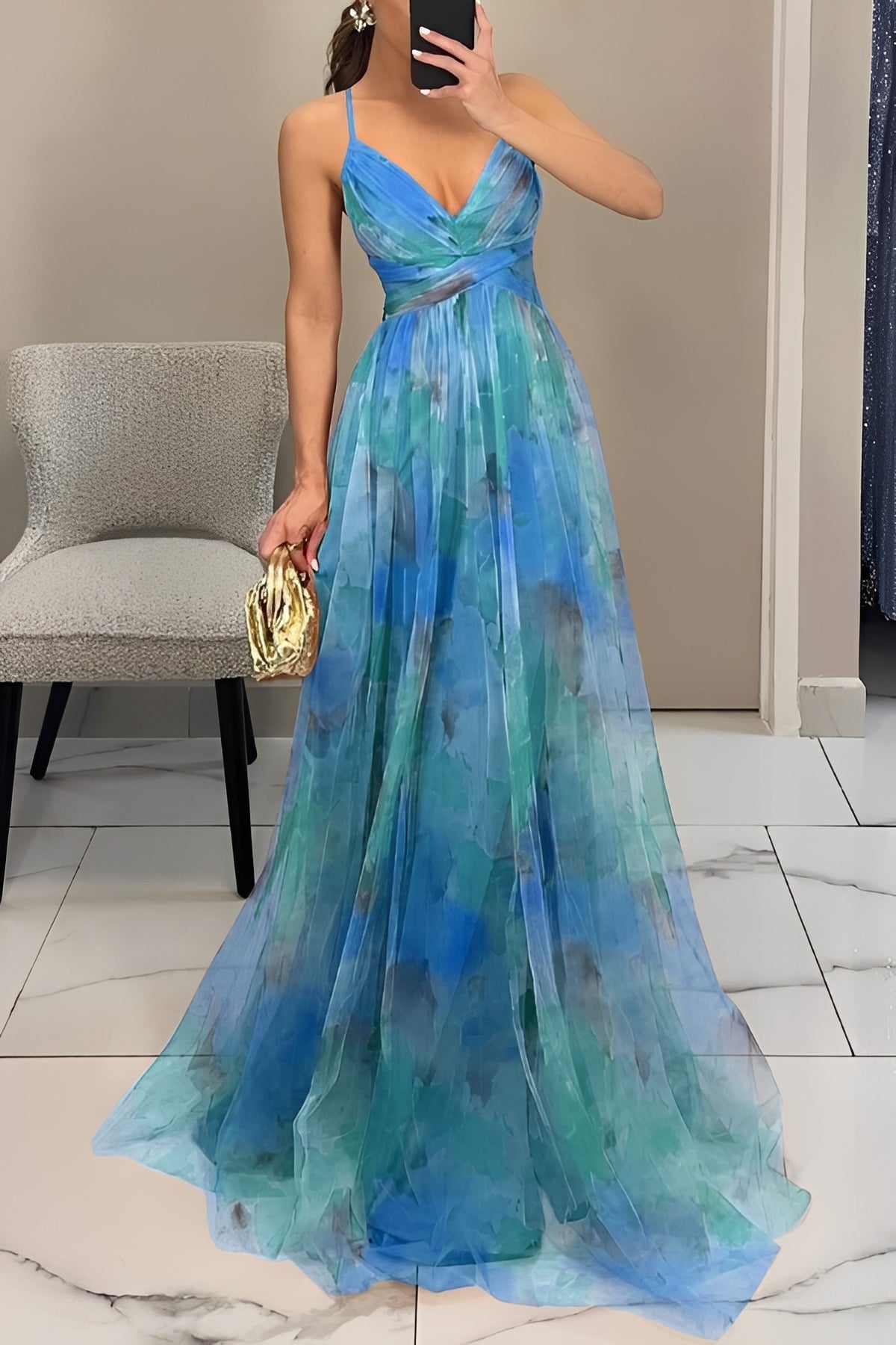 Davina - Stylish A-Line Long Dress