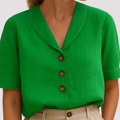 Mariyah - Trendy V-Neck Blouse
