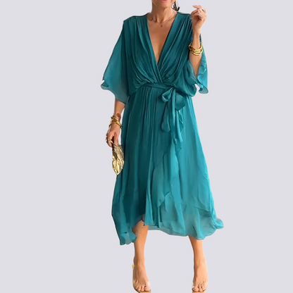 Jane - Unique V-neck Dress