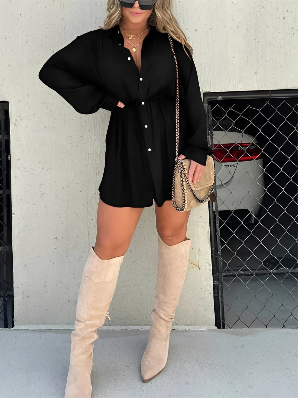 Effie - Casual Long Sleeve Romper