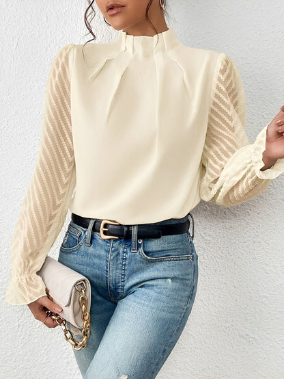 Bella - Long-Sleeve Chiffon Top