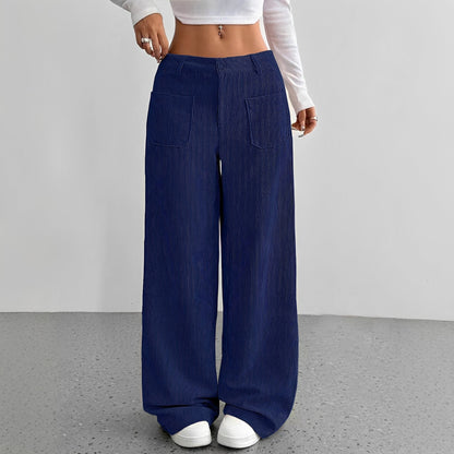 Isabelle - High-waisted Corduroy Pants