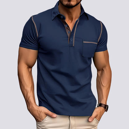 Stefan - Men's fashionable, breathable polo shirt