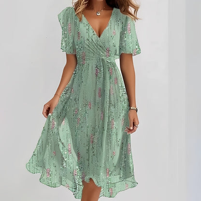 Emelia - Floral Chiffon Dress
