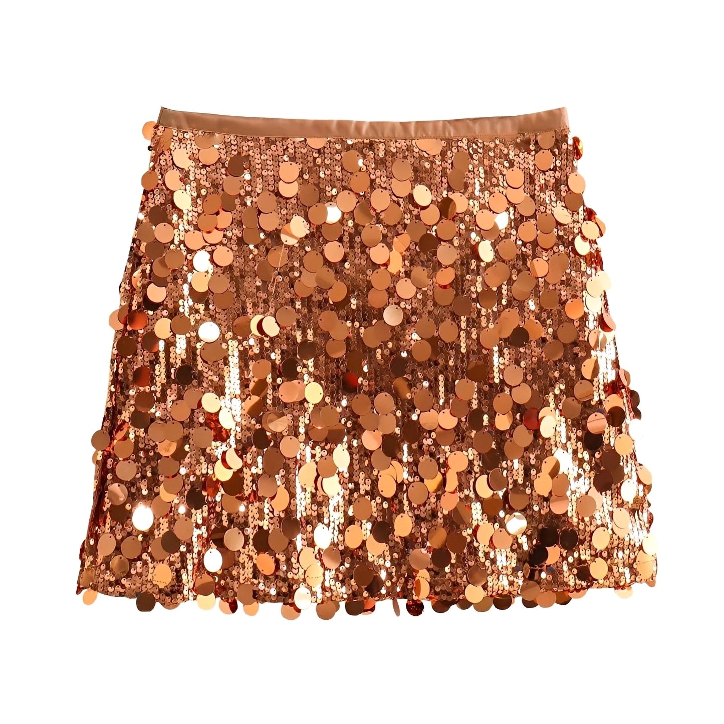 Abbey - Stylish Shiny Mini Skirt