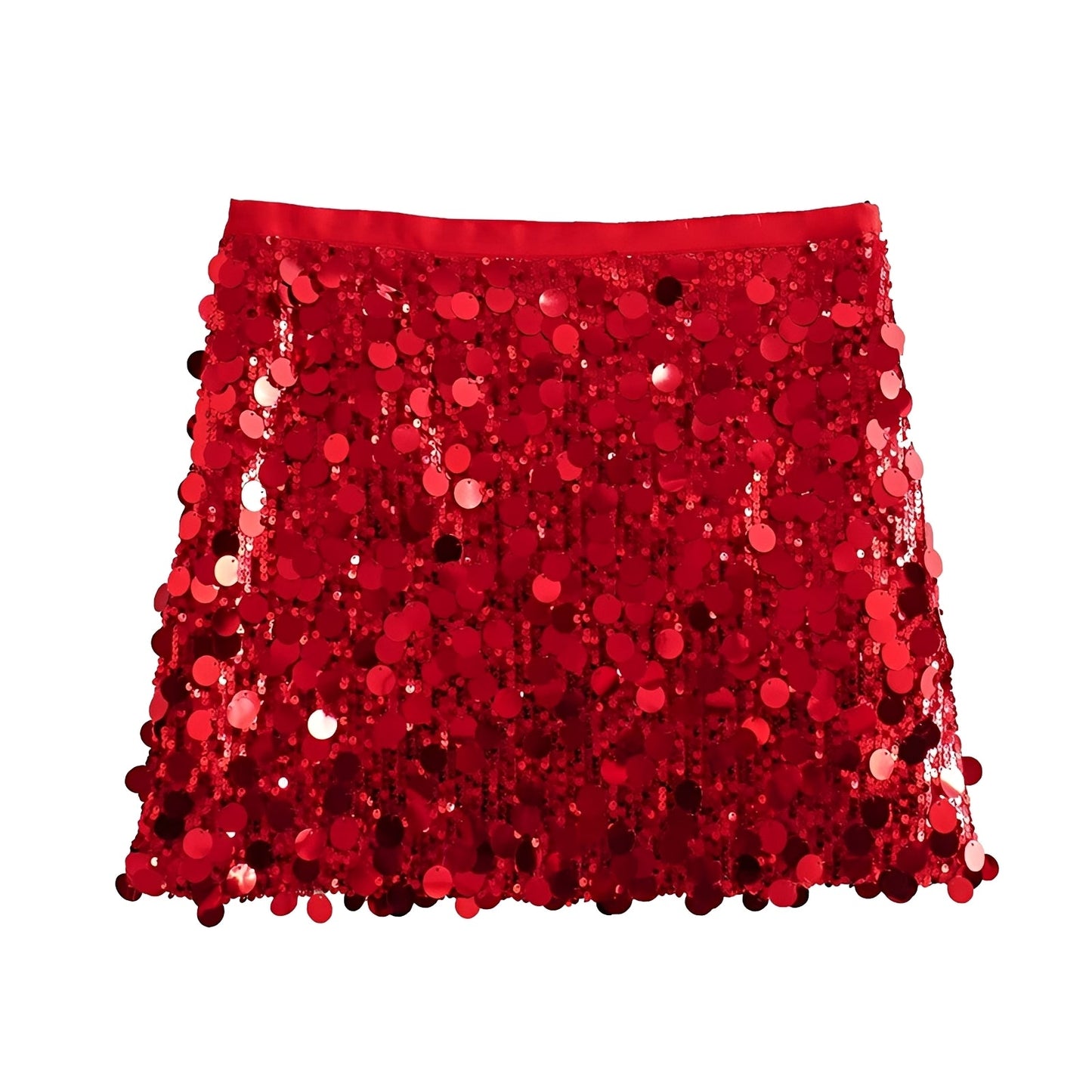 Abbey - Stylish Shiny Mini Skirt