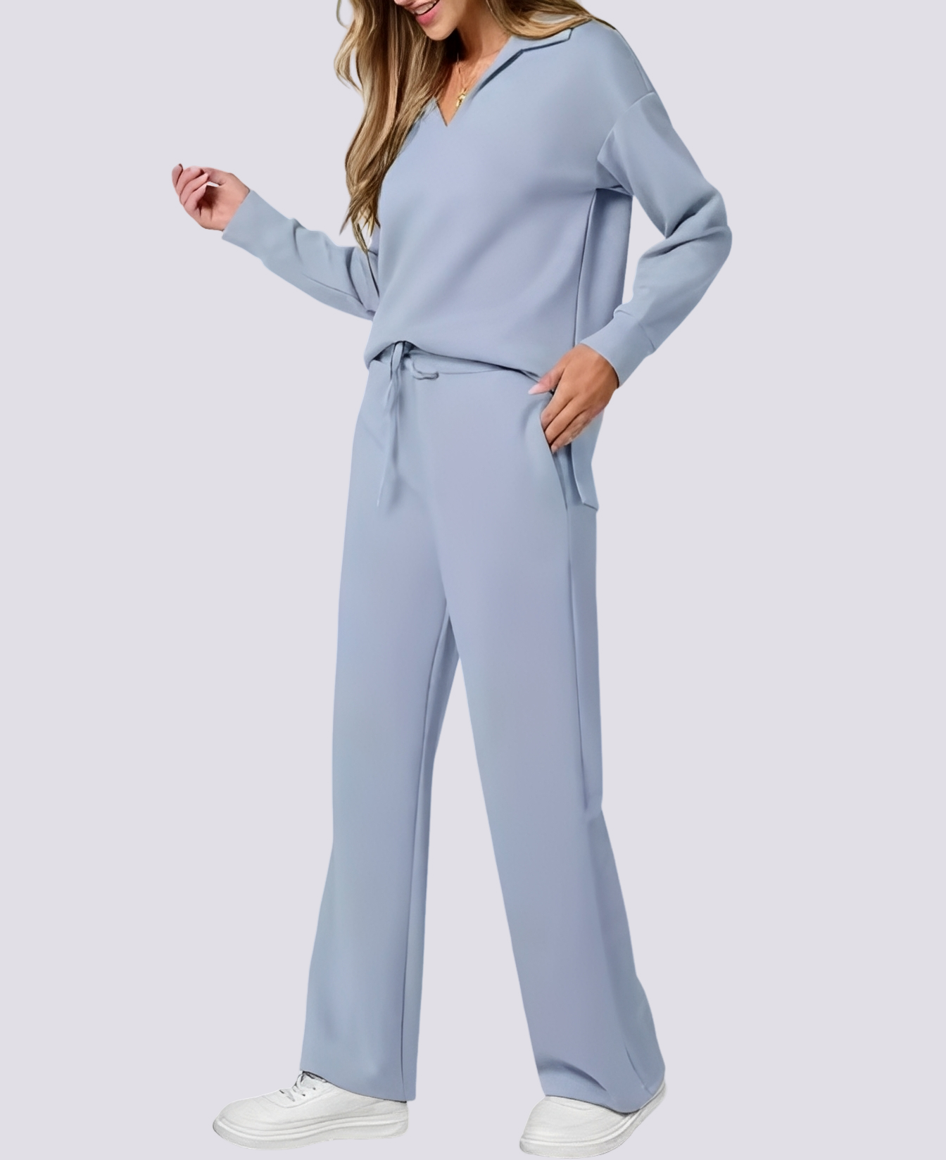 Bella - Comfortable V-neck Stretch Set