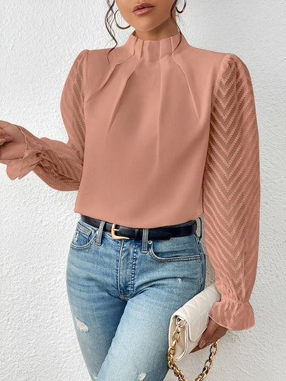 Bella - Long-Sleeve Chiffon Top