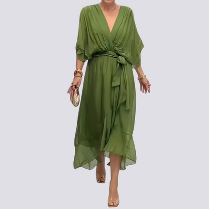 Jane - Unique V-neck Dress