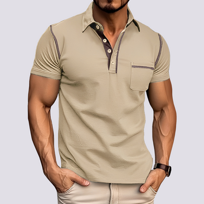 Stefan - Men's fashionable, breathable polo shirt