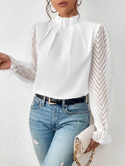 Bella - Long-Sleeve Chiffon Top