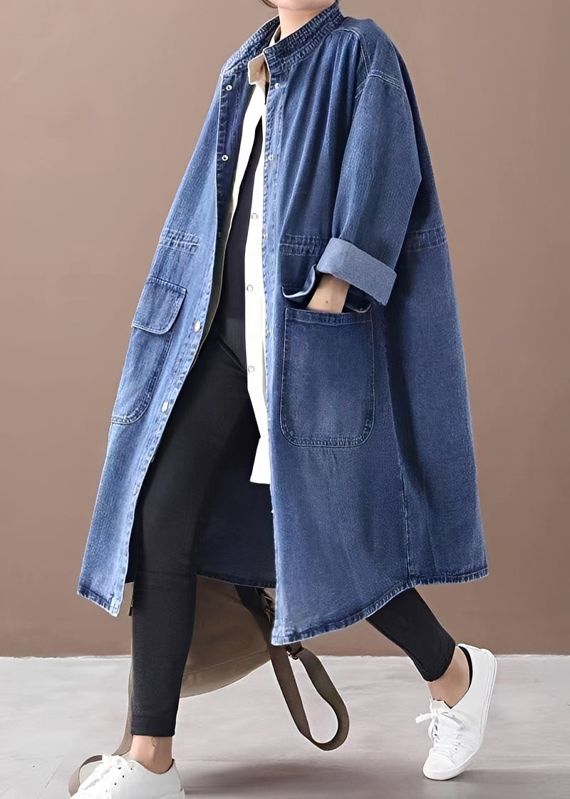 Rachel - Fashionable denim shirt dress for women