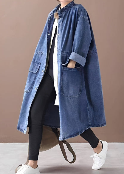 Rachel - Fashionable denim shirt dress for women