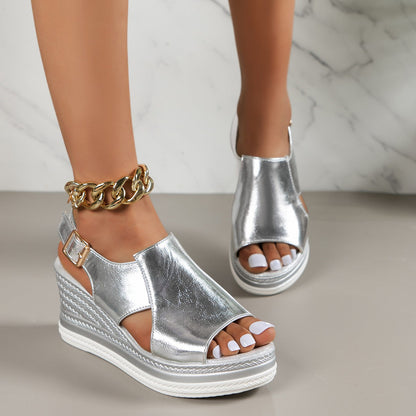 Alicia - Chunky Sole Sandals with Buckle