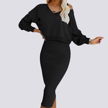 Elsie - Stylish Two-Piece Dress Set