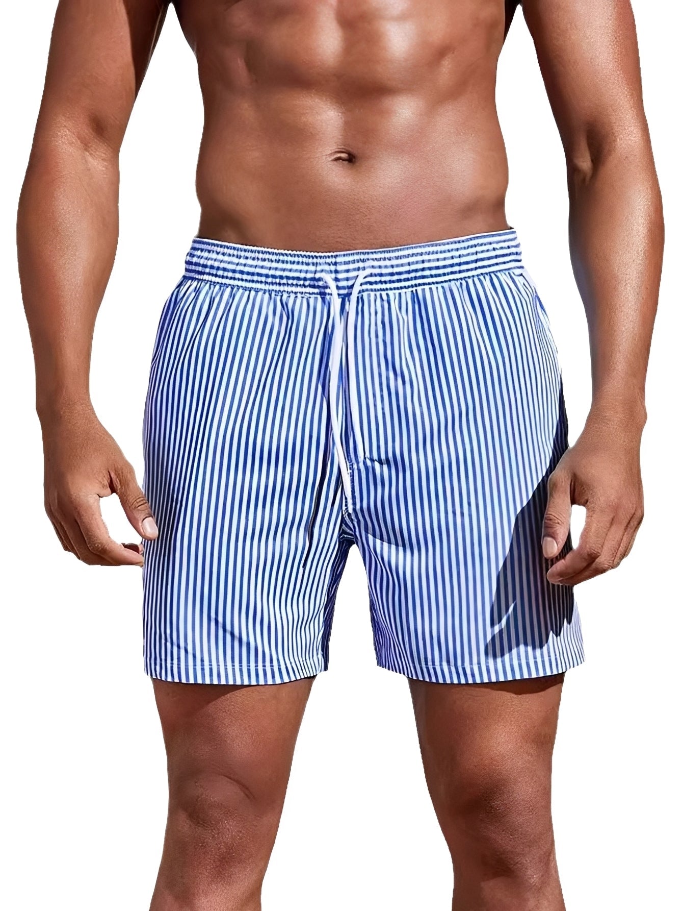Reuben - Striped Quick-Dry Swim Shorts