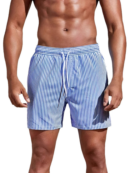 Reuben - Striped Quick-Dry Swim Shorts