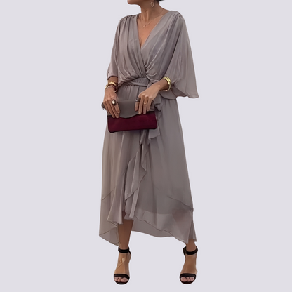 Jane - Unique V-neck Dress
