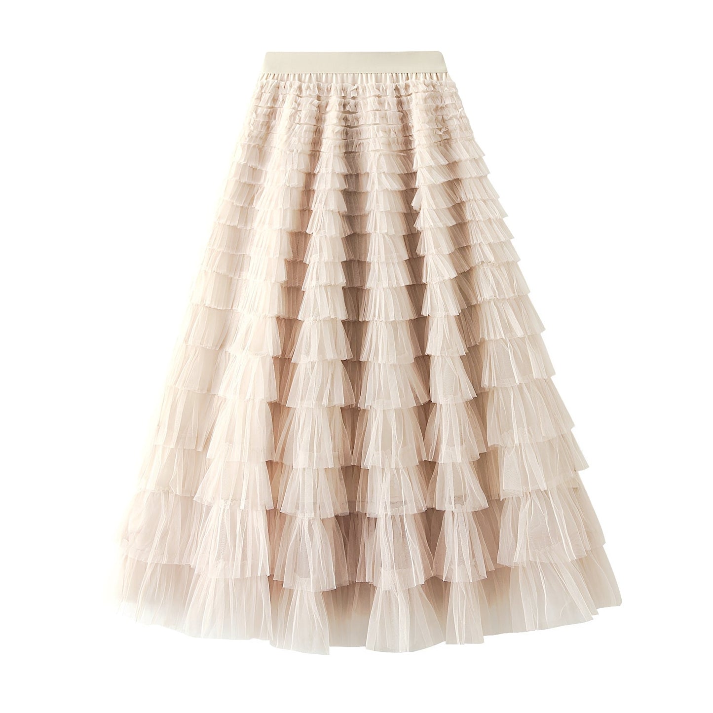 Nastia - Chic A-line Ruffle Skirt