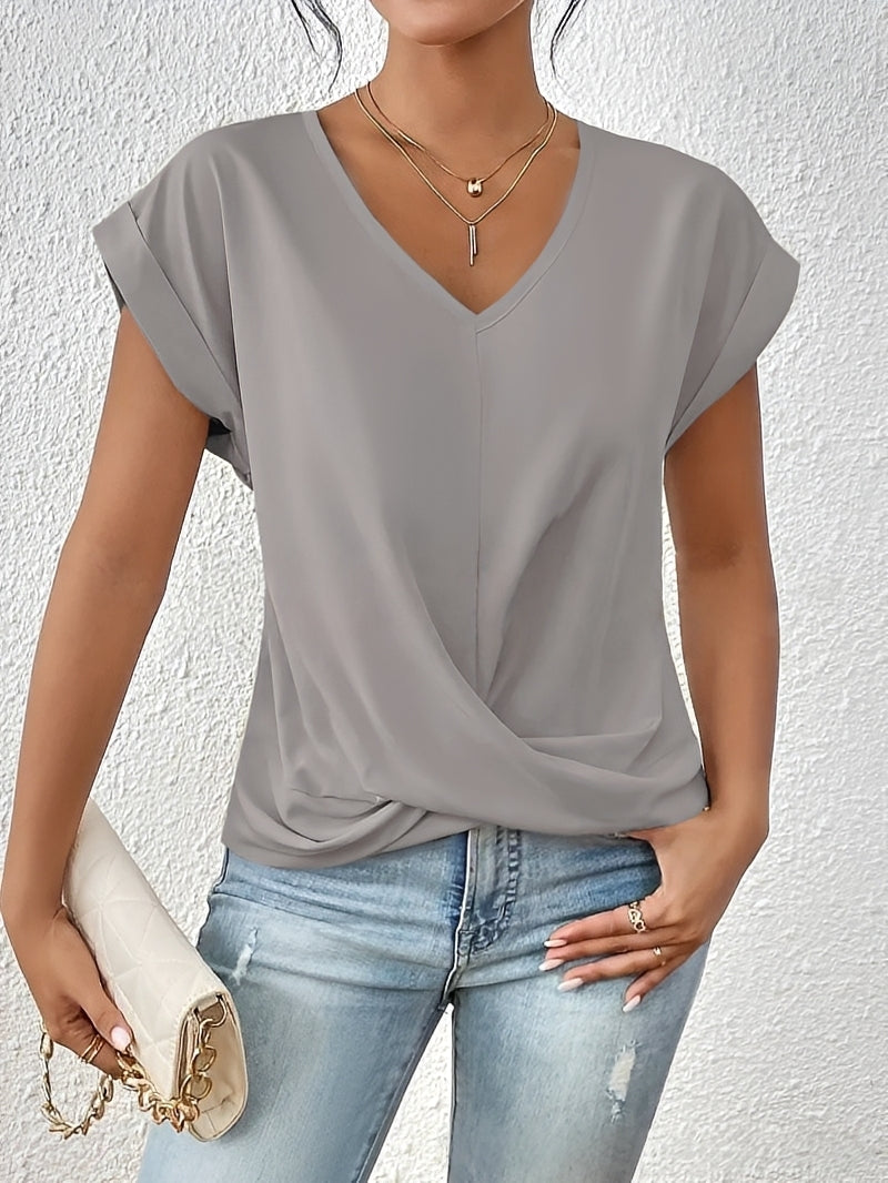 Lucie – Women's V-neck shirt – perfect for daily use