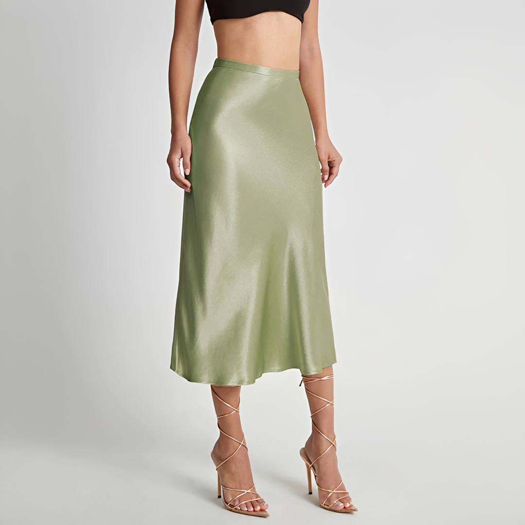 Emilia - Fluid high-waisted midi skirt