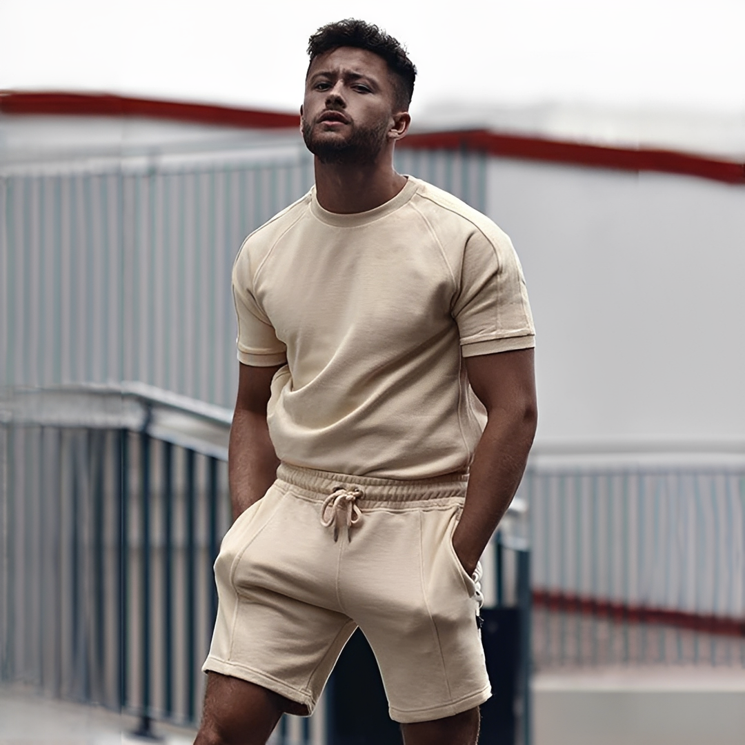 Drake - Men's t-shirt and shorts set - for hot weather