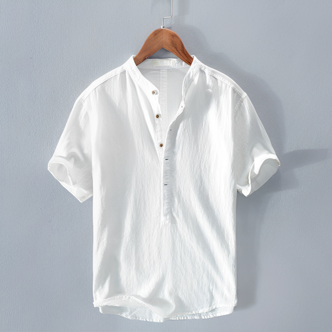 Thiago - Stand Collar Polo Shirt