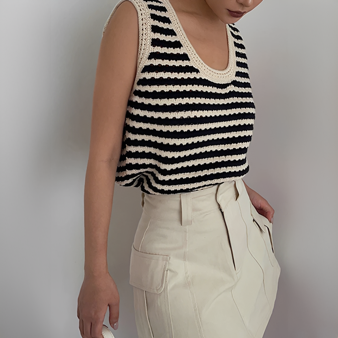 Eloise - Elegant striped cardigan