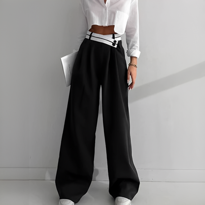 Aurilla - Stylish Wide-Leg Pants