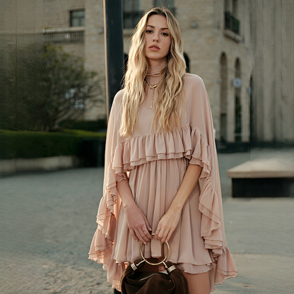 Zhuchin - Elegant dress with ruffles