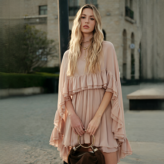Zhuchin - Elegant dress with ruffles