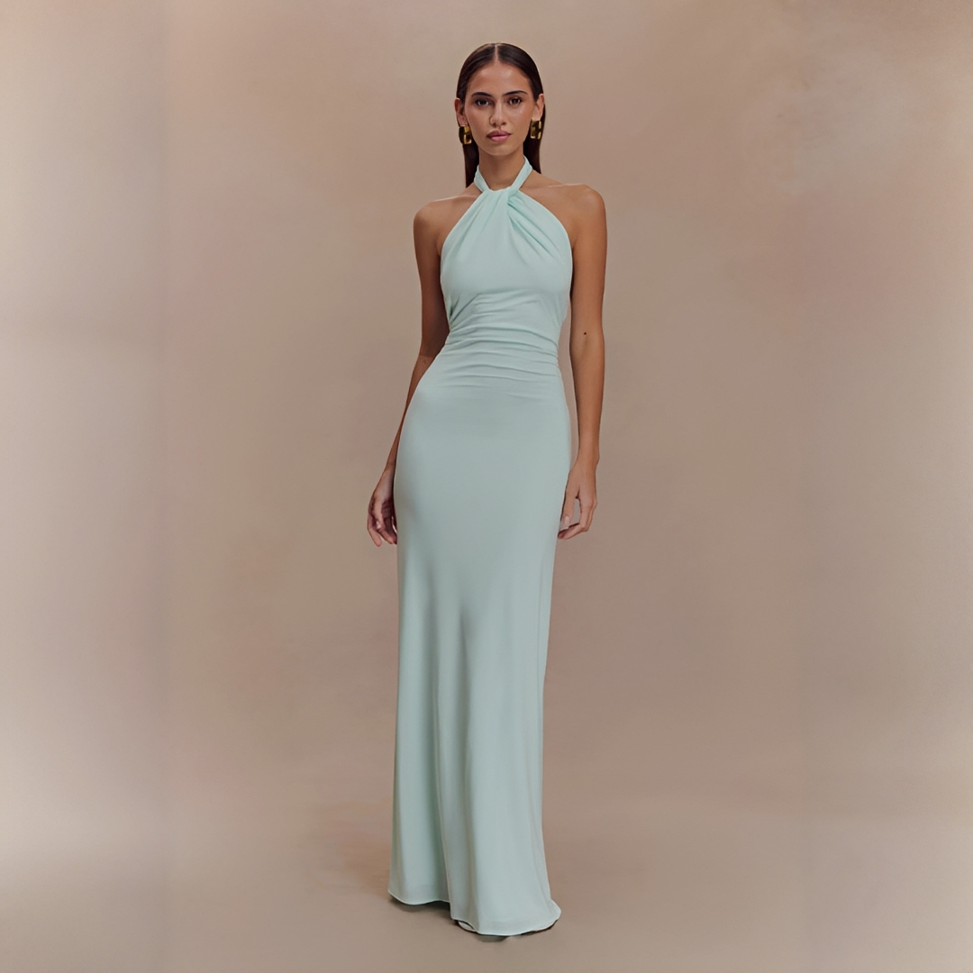 Mabel - Sophisticated Open-Back Maxi Dress