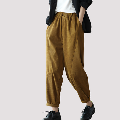 Stella - Women's casual harem pants with a stretchy waist