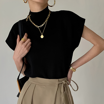 Lesley - Cozy turtleneck T-shirt